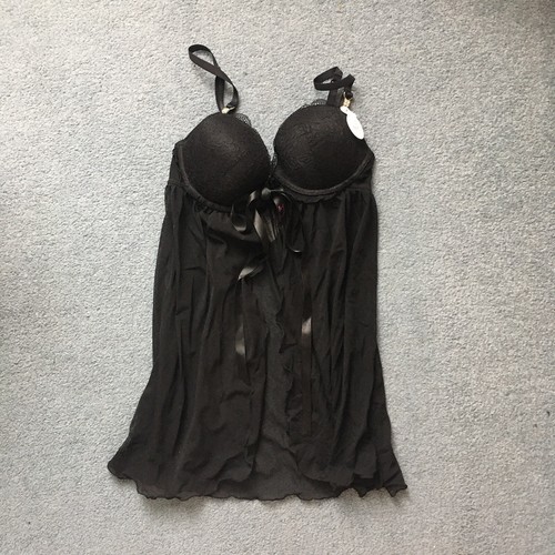 Senza black mesh babydoll - la,