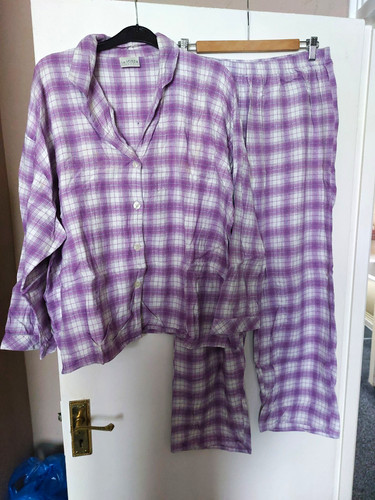 Senza purple white check - purple, &