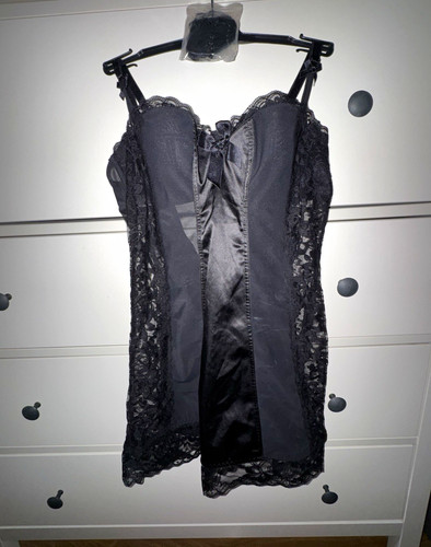 Senza black lace panelled - senza,