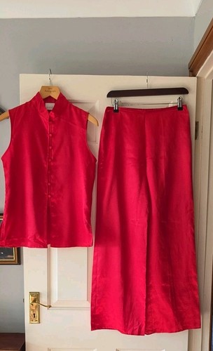 Senza red satin pyjama - la,