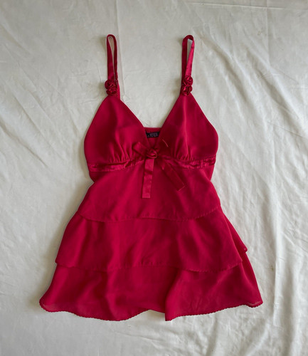 Senza pink chiffon babydoll - chiffon,