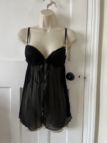 Senza black mesh babydoll - senza,